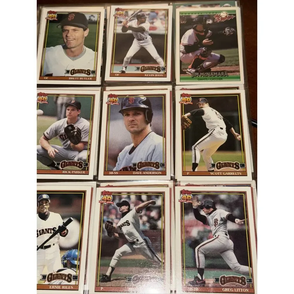 San Francisco Giants Baseball Cards Barry Bonds Gary Carter Will Clark tapp